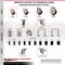 Service Caster 3 Inch 316SS Maroon Poly Swivel 7/8 Inch Expanding Stem Caster Lock Brake SCC SCC-SS316TTLEX20S314-PPUB-MRN-78 - alternate 1